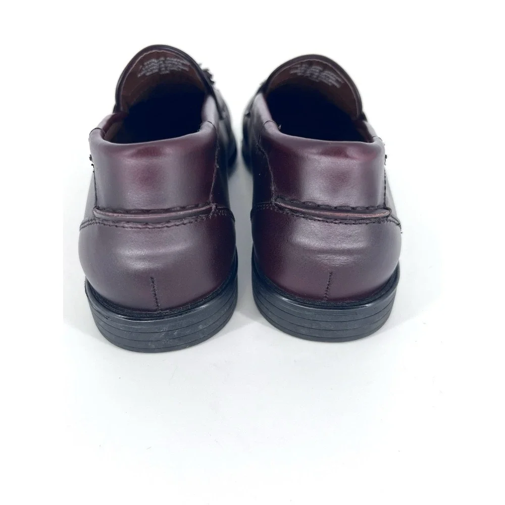 French Shriner‎ Gaffney Mens 10M Burgandy Loafers  Slip-On Tassels Leather